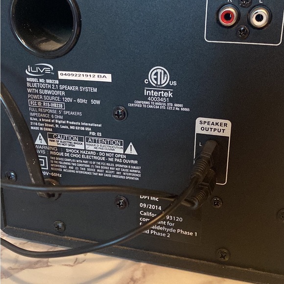 ILive Bluetooth Speaker System with two 9” speakers. - Picture 2 of 7